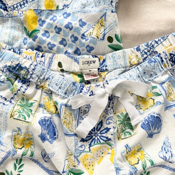 J. Crew | Coastal Lemon Print Pajama Set - Picture 5 of 5